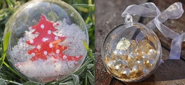 Comment décorer et garnir des boules de Noël transparentes, des idées de décos !