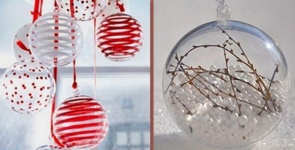 Comment décorer et garnir des boules de Noël transparentes, des idées de décos !