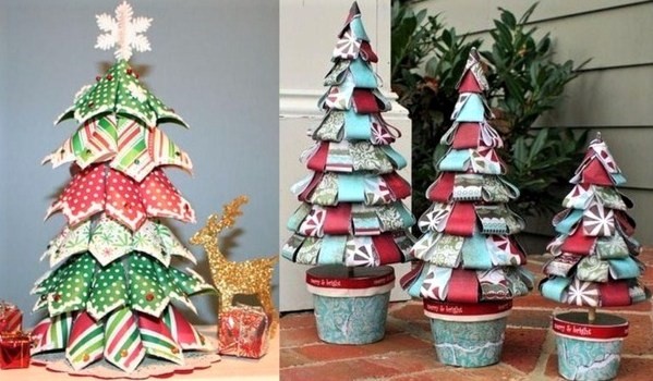 TUTOS petits sapins de Noël en papier TUTOS petits sapins de Noël en papier
