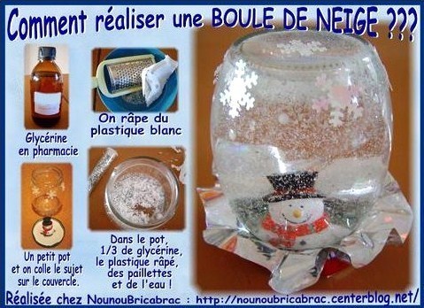 Faire une boule à neige, les tutos ! Faire une boule à neige, les tutos !