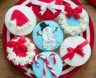 Magnifiques cupcakes et biscuits de Noël !