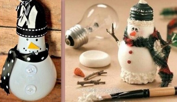 De jolis Bonhommes de neige faits maison ! De jolis Bonhommes de neige faits maison !
