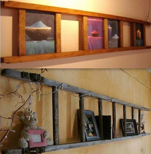 Idées récup et recyclage échelle en bois Idées récup et recyclage échelle en bois