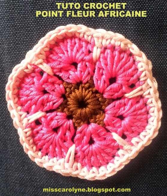 TUTORIELS Crochet : Faire une fleur africaine