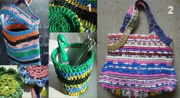 Recycler et crocheter des sacs plastique ! Recycler et crocheter des sacs plastique !