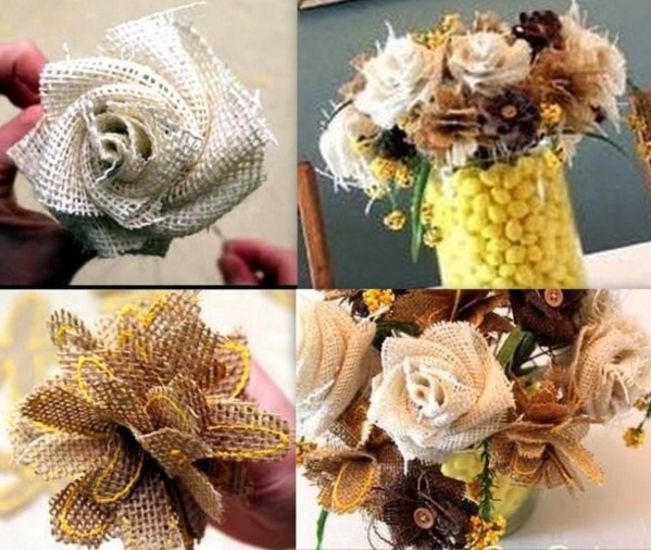 Faire de faux bouquets en tissu, des modèles