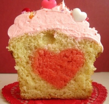 Les cupcakes de la Saint Valentin