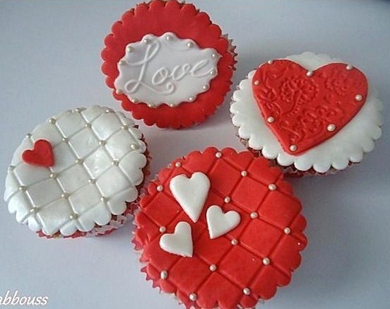 Les cupcakes de la Saint Valentin