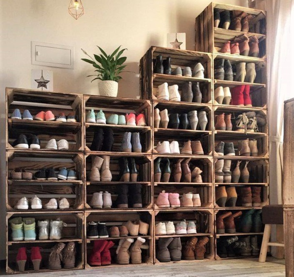 Rangements casiers caisses bois