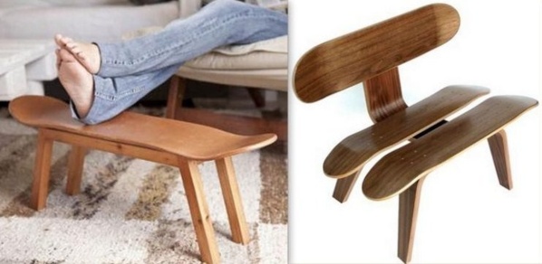 Idées pour recycler des planches de Skateboard