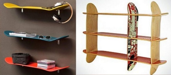 Idées pour recycler des planches de Skateboard