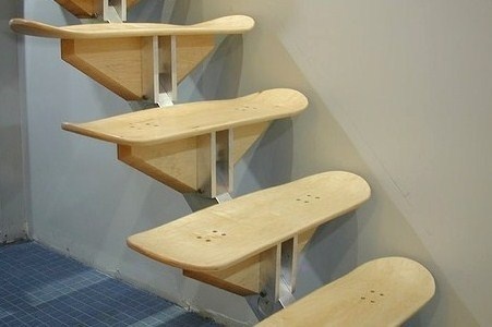 Idées pour recycler des planches de Skateboard