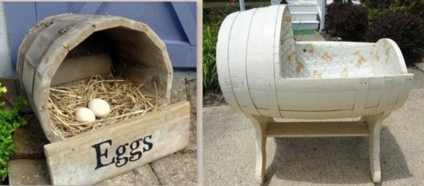 Idées pour recycler des tonneaux en bois ! Idées pour recycler des tonneaux en bois !
