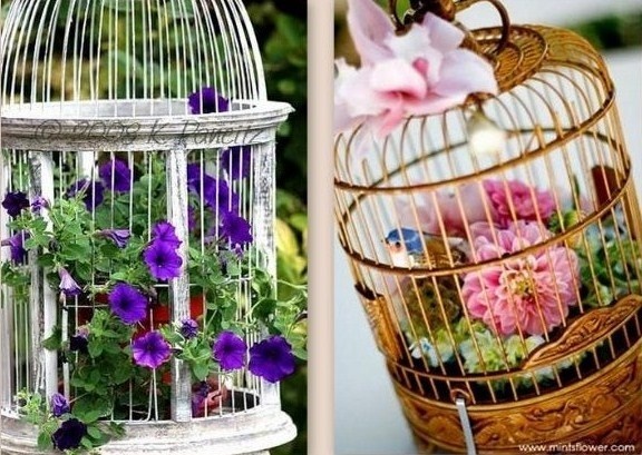 Idées déco et recyclage cages à oiseaux