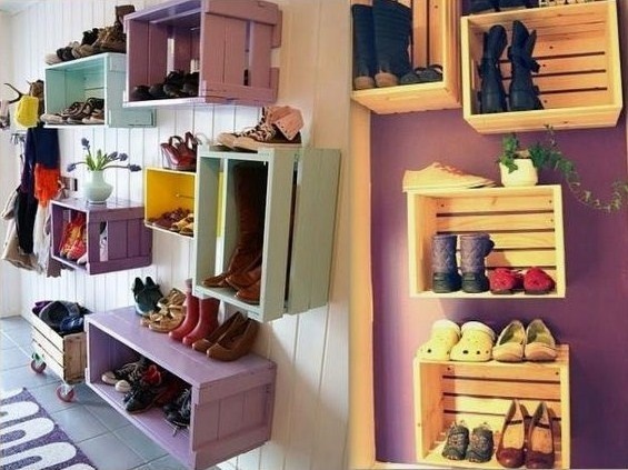 Idées de rangement pour chaussures Idées de rangement pour chaussures