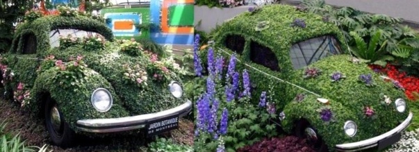 Jardinières géantes Voitures fleuries Jardinières géantes Voitures fleuries
