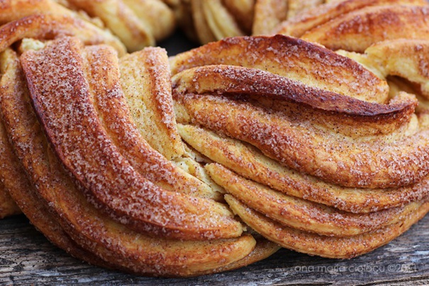 Couronne tressée à la cannelle