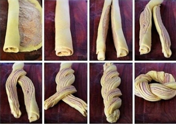 Couronne tressée à la cannelle Couronne tressée à la cannelle