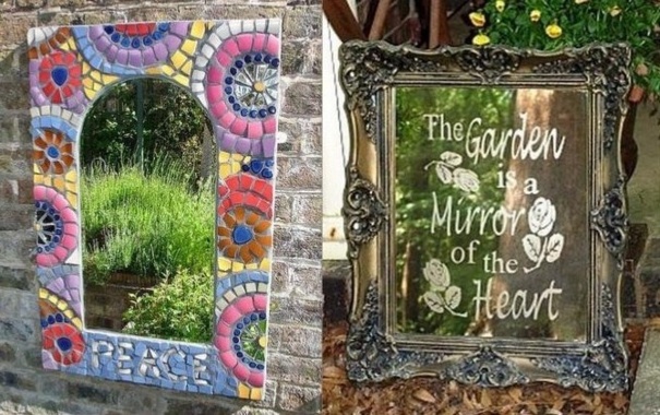 Installer des miroirs au jardin