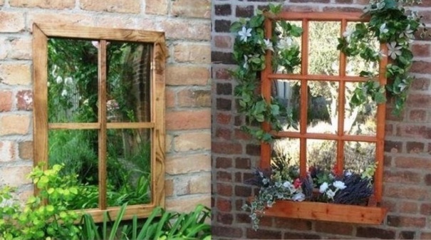 Installer des miroirs au jardin