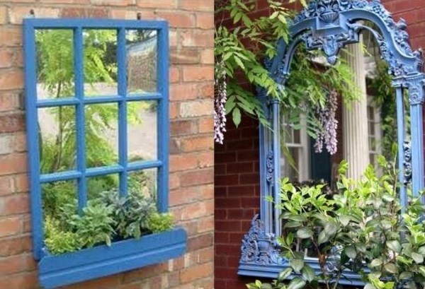 Installer des miroirs au jardin