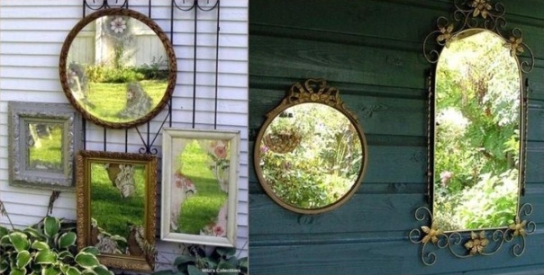 Installer des miroirs au jardin