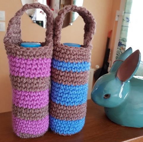 Tutoriel housse bouteille au crochet pour petite bouteille