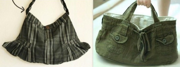 Recycler ses habits pour en faire des sacs