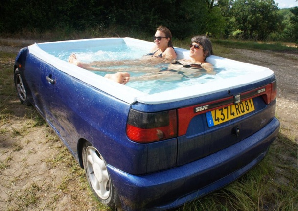 Piscines improvisées et insolites