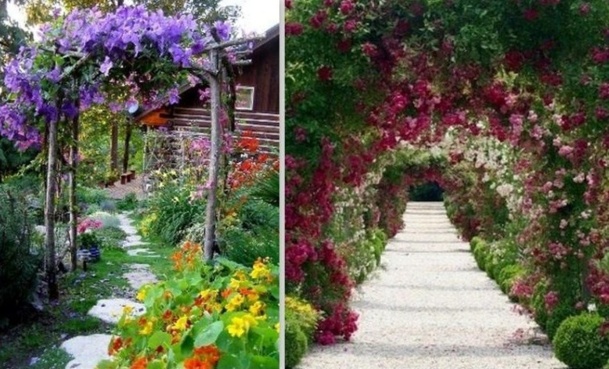 De superbes allées de jardin !