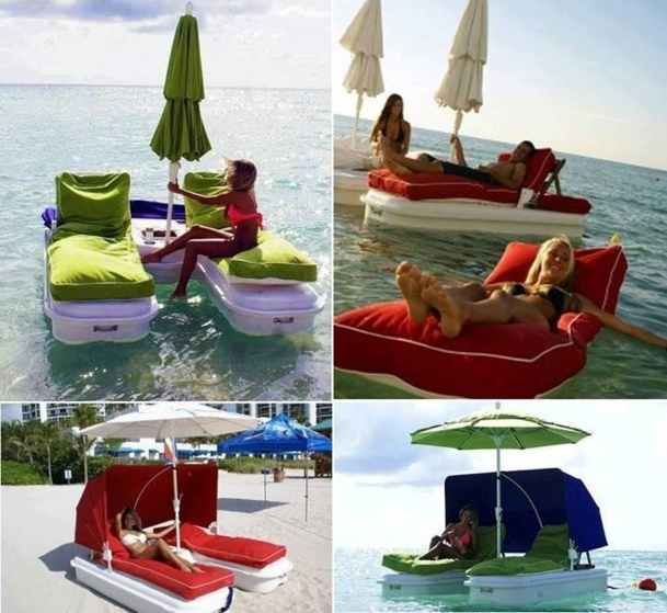 transats flottants avec parasol transats flottants avec parasol