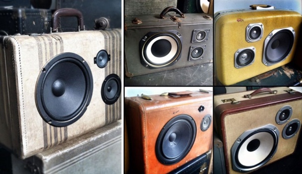 Les Boomcases ou boombox, les valises hauts parleurs au look vintage Les Boomcases ou boombox, les valises hauts parleurs au look vintage