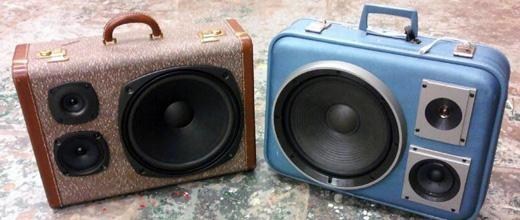 Les Boomcases ou boombox, les valises hauts parleurs au look vintage