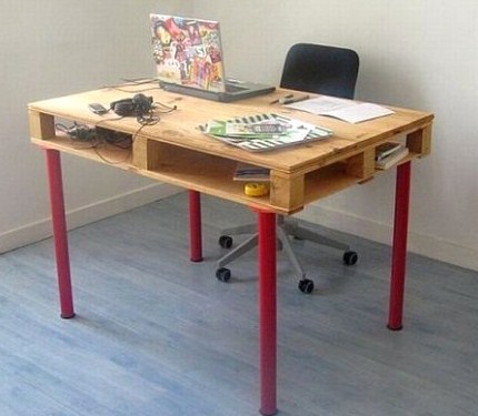 Faire un bureau en bois de palette, des modèles Faire un bureau en bois de palette, des modèles
