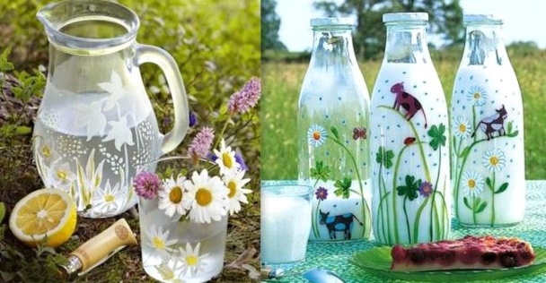 Peindre sur du verre, des modèles, des tutos Peindre sur du verre, des modèles, des tutos