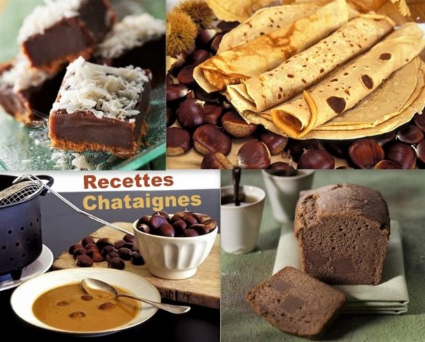 Plein de recettes à base de châtaignes