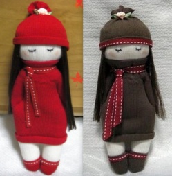 Faire une poupée mitaine ou poupée chaussette Faire une poupée mitaine ou poupée chaussette