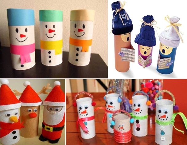 Faire des personnages de Noël avec de la récup Faire des personnages de Noël avec de la récup