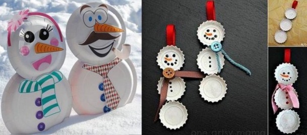 Faire des personnages de Noël avec de la récup Faire des personnages de Noël avec de la récup