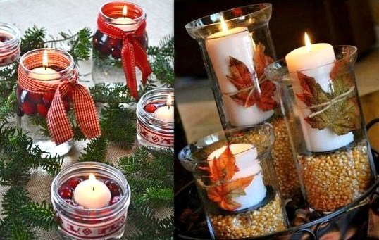 Idées décorations bougies de Noël Idées décorations bougies de Noël