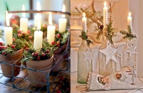 Idées décorations bougies de Noël Idées décorations bougies de Noël