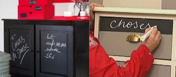 Idées déco peinture ardoise et tableau noir Idées déco peinture ardoise et tableau noir