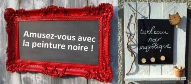 Idées déco peinture ardoise et tableau noir