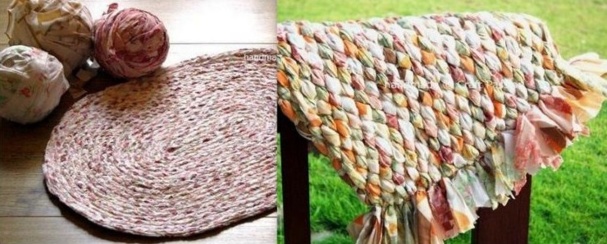 Faire un tapis avec des chutes de tissu ou comment recycler du tissu Faire un tapis avec des chutes de tissu ou comment recycler du tissu