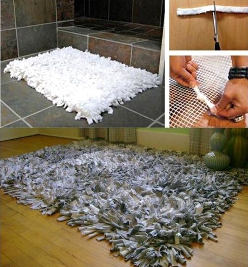 Faire un tapis avec des chutes de tissu ou comment recycler du tissu