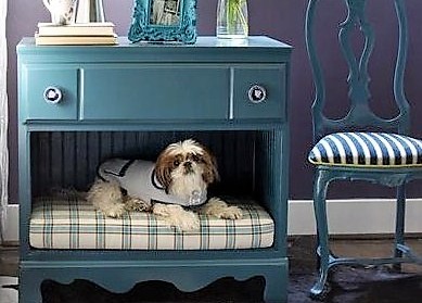 Idées pour faire niche, couchette et panière d'intérieur pour chien ou chat