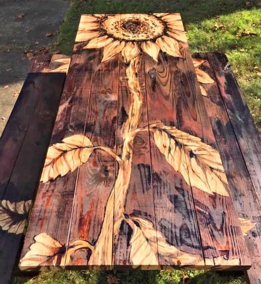 Tables de jardin originales, insolites, recyclées Tables de jardin originales, insolites, recyclées