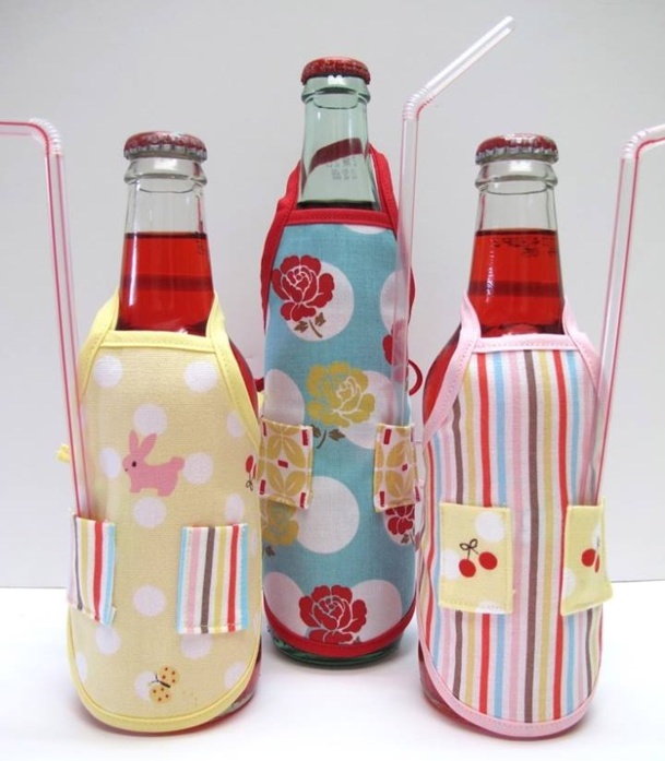 Tutos et modèles housses pour bouteilles