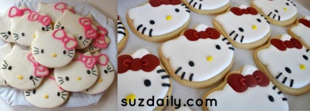 Faire des cookies et biscuits Hello Kitty 