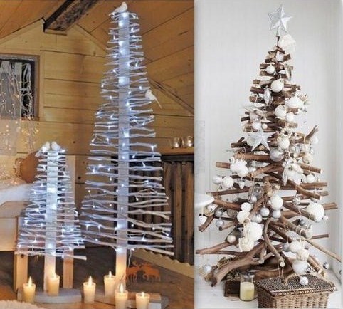 deco sapin de noel en bois